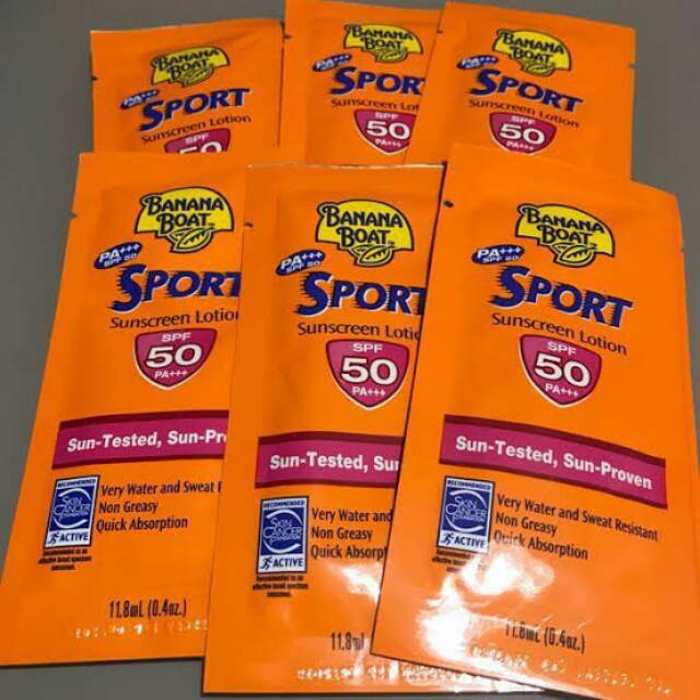 Banana Boat Sunscreen Sachet