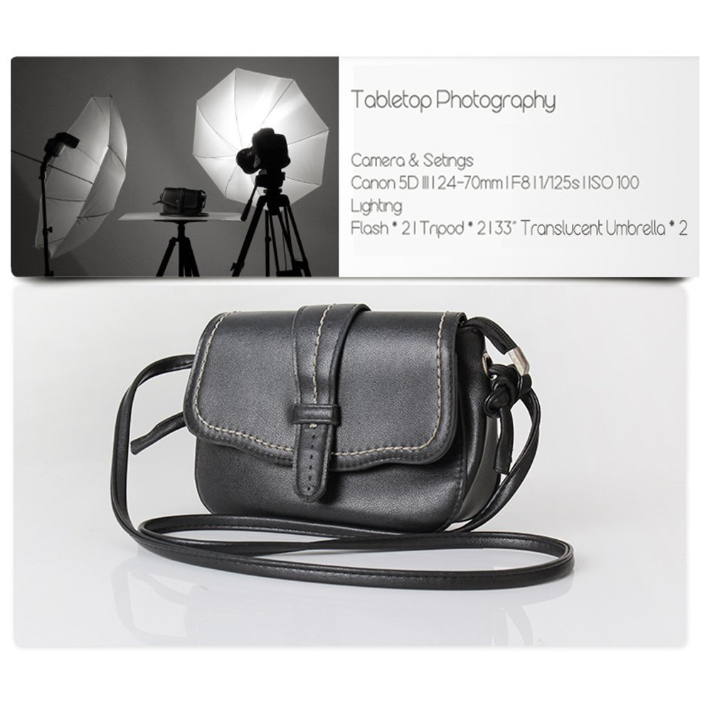 TaffSTUDIO Payung Soft Umbrella Fotografi Studio 84cm + Bohlam 45W