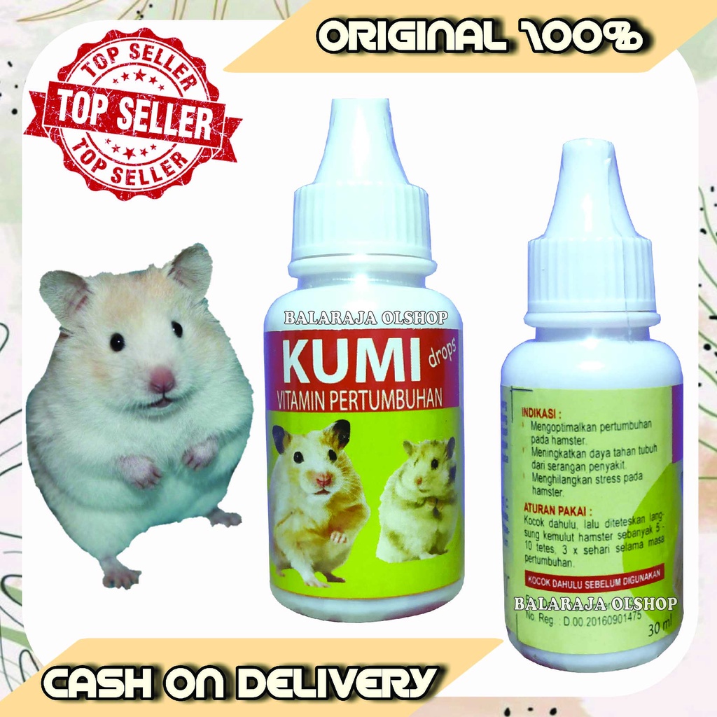 VITAMIN PERTUMBUHAN DAN PENAMBAH NAFSU MAKAN HAMSTER MARMUT KELINCI KUMI