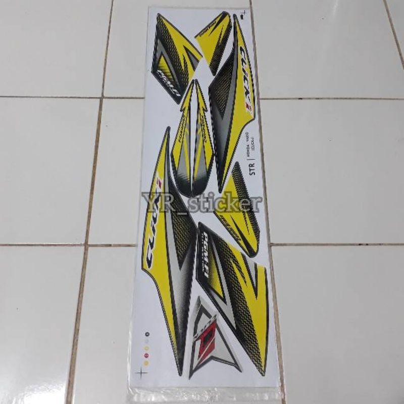 sticker variasi striping lis honda vario 110 techno-cbs karbu - click 110