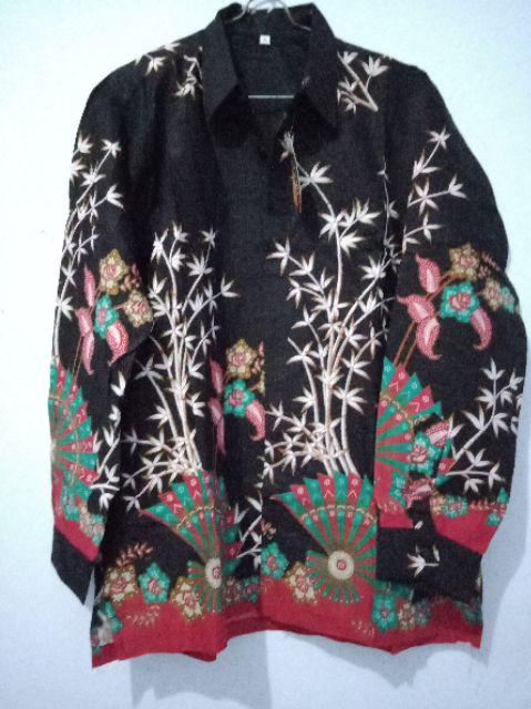 Couple Kipas Hitam Batik Pekalongan