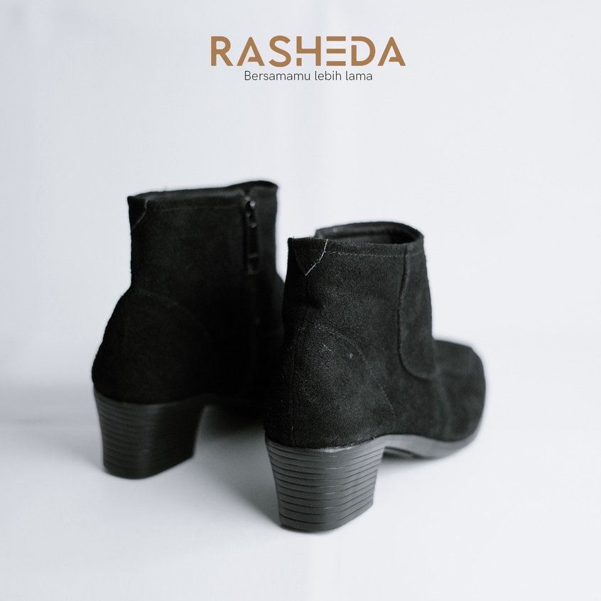 Sepatu Wanita Kulit Asli Rasheda BC 02 Kasual Boot