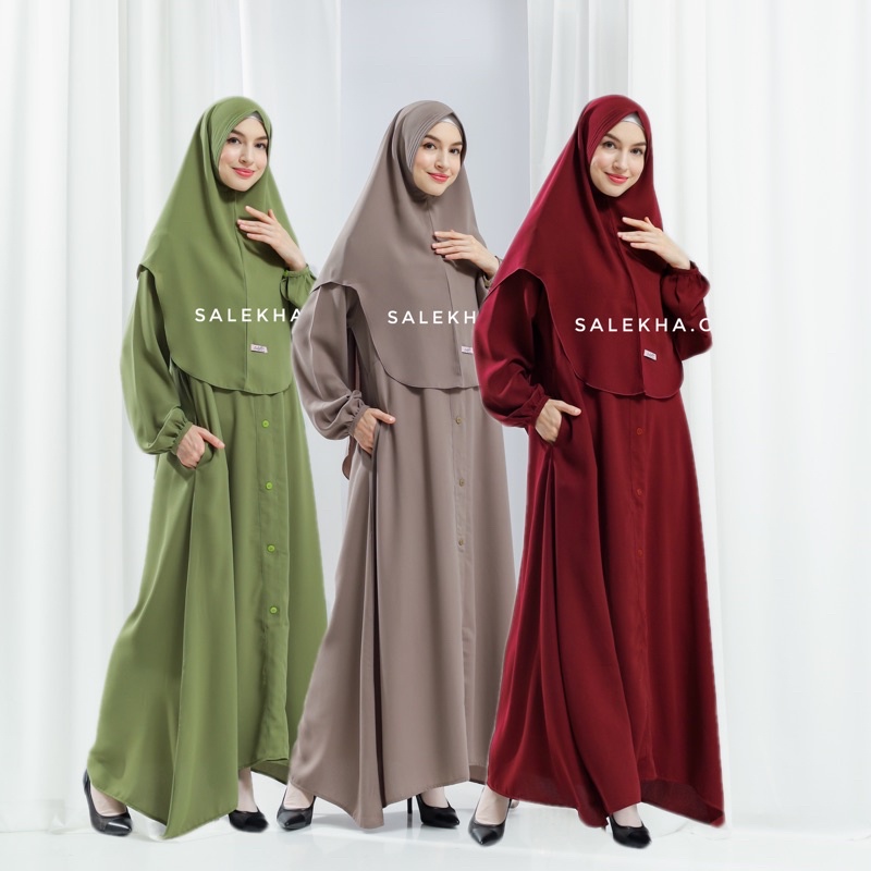 Fatimah Series Gamis Set Syari Wanita