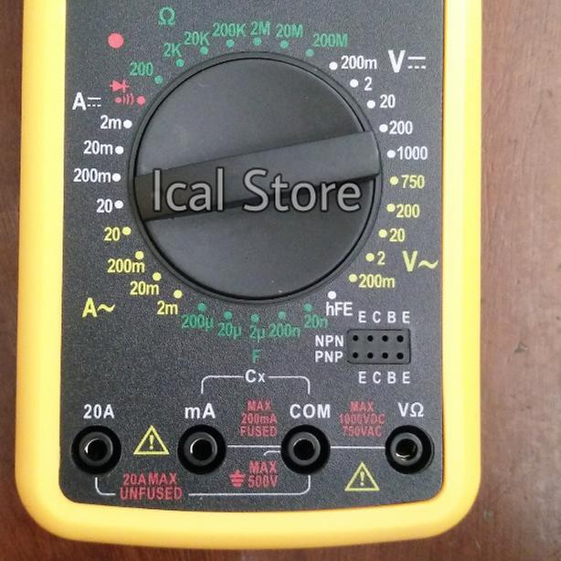 Multimeter DT9205A - Multitester Digital DT-9205A - Display LCD Besar