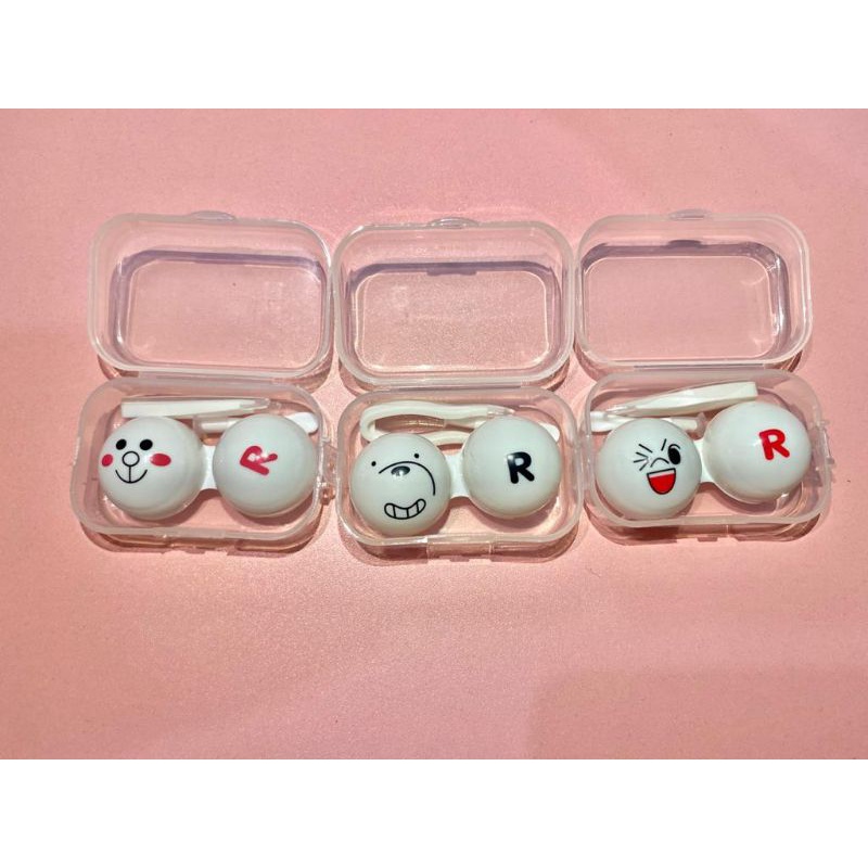 KOTAK LENSA MINI ANIMAL + CAPITAN / TRAVEL KIT / TEMPAT SOFTLENS