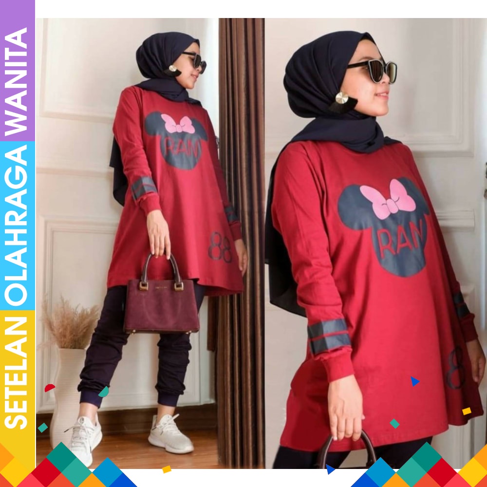 ARMY SET LEGGING Baju Senam Wanita Baju Zumba Original Legging Zumba Yoga Aerobic Import Setelan B