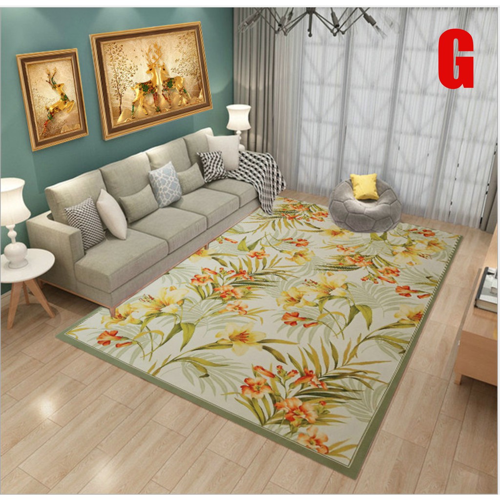 European Style Medium Modern Minimalist Carpet / Karpet Bulu Berudru