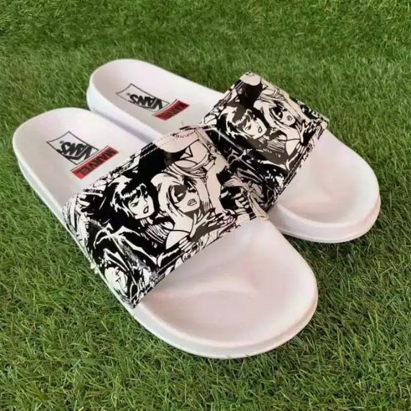 [Bisa COD] SUPER MURAH !! SANDAL SLIP ON VENNS MARVELL / SANDAL SLOP VENNS MARVEL KARAKTER / SENDAL VANSS PRIA WANITA