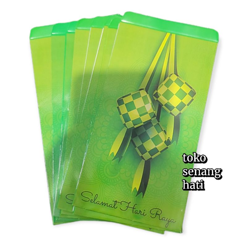 

amplop lebaran panjang motif ketupat