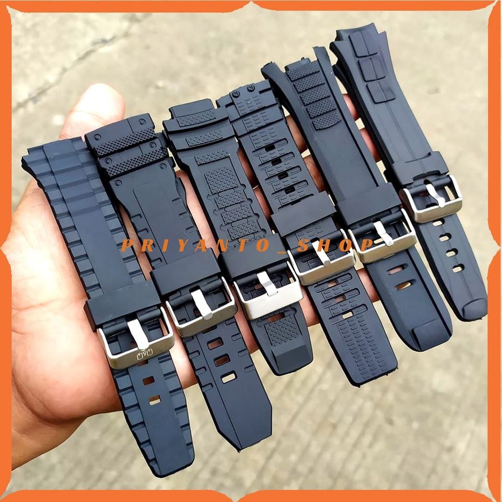 Tali Jam Tangan QnQ / Strap Rubber / Karet jam Tangan Qnq Q&amp;q qq.