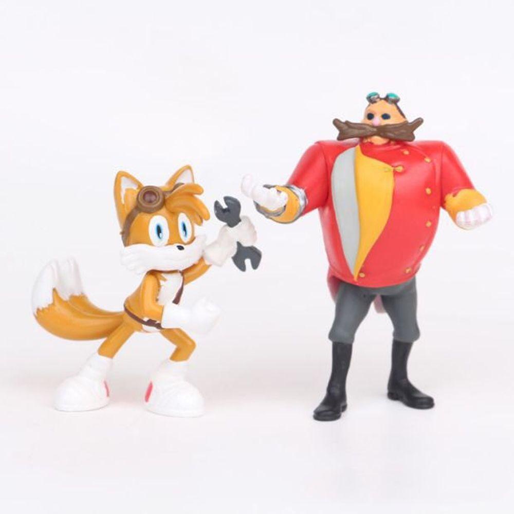 [Elegan] Sonic Figure Kartun Patung Hadiah Ulang Tahun Anak Bayangan Model Landak Mainan Suara Sonic Figure Action Figure