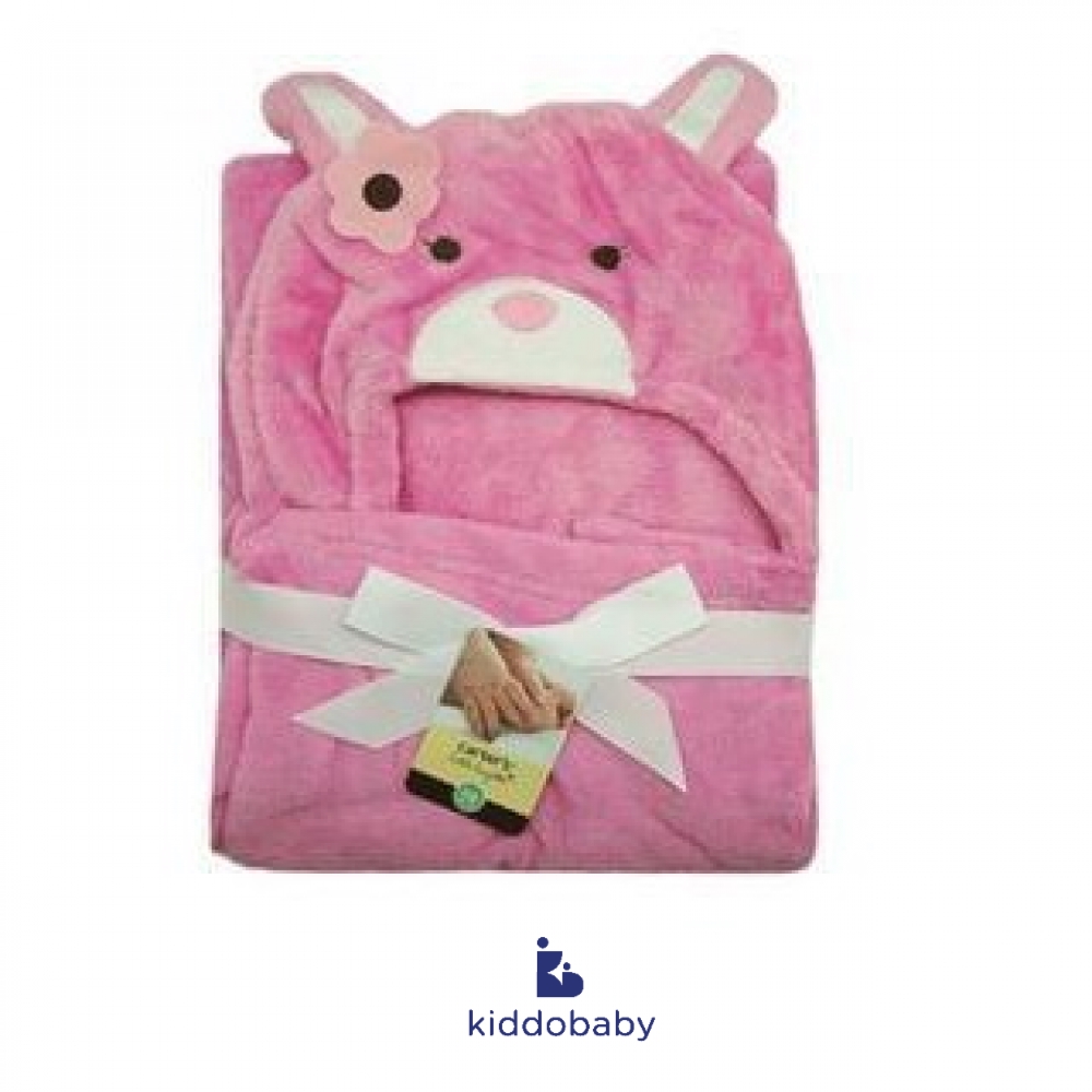 Carter's Little Layette Hooded Blanket Pink Rabbit