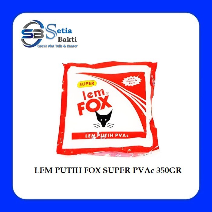 

LEM FOX SUPER PVAc - Refill 350gr Kantong Merah - 1 Pcs
