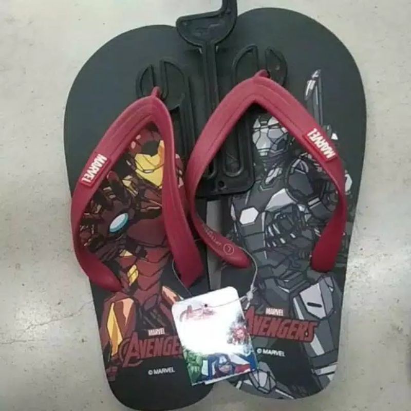 Sandal jepit karakter marvel avengers asli by zandilac
