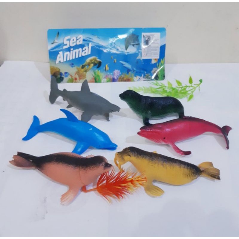 mainan figure animal sea- mainan hewan hewan laut