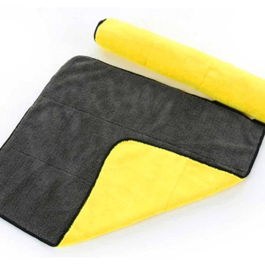 LAP KUNING MICROFIBER 30X30 CM KAIN LAP KACA CUCI MOBIL MOTOR HANDUK CUCI TANGAN SERBAGUNA