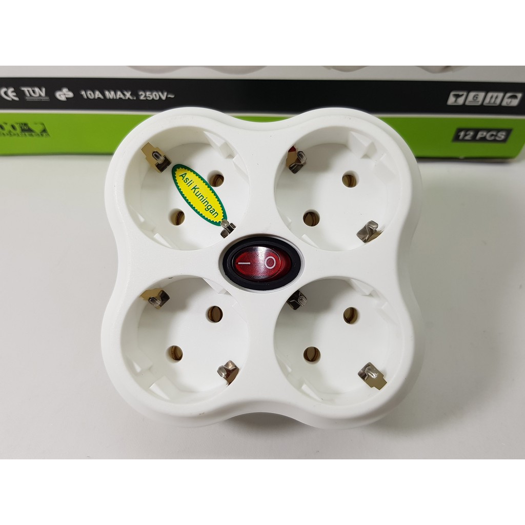 T MULTI STOP KONTAK ARDE 4 IN 1 + SAKLAR LAMPU Merk MATSUI MT-314