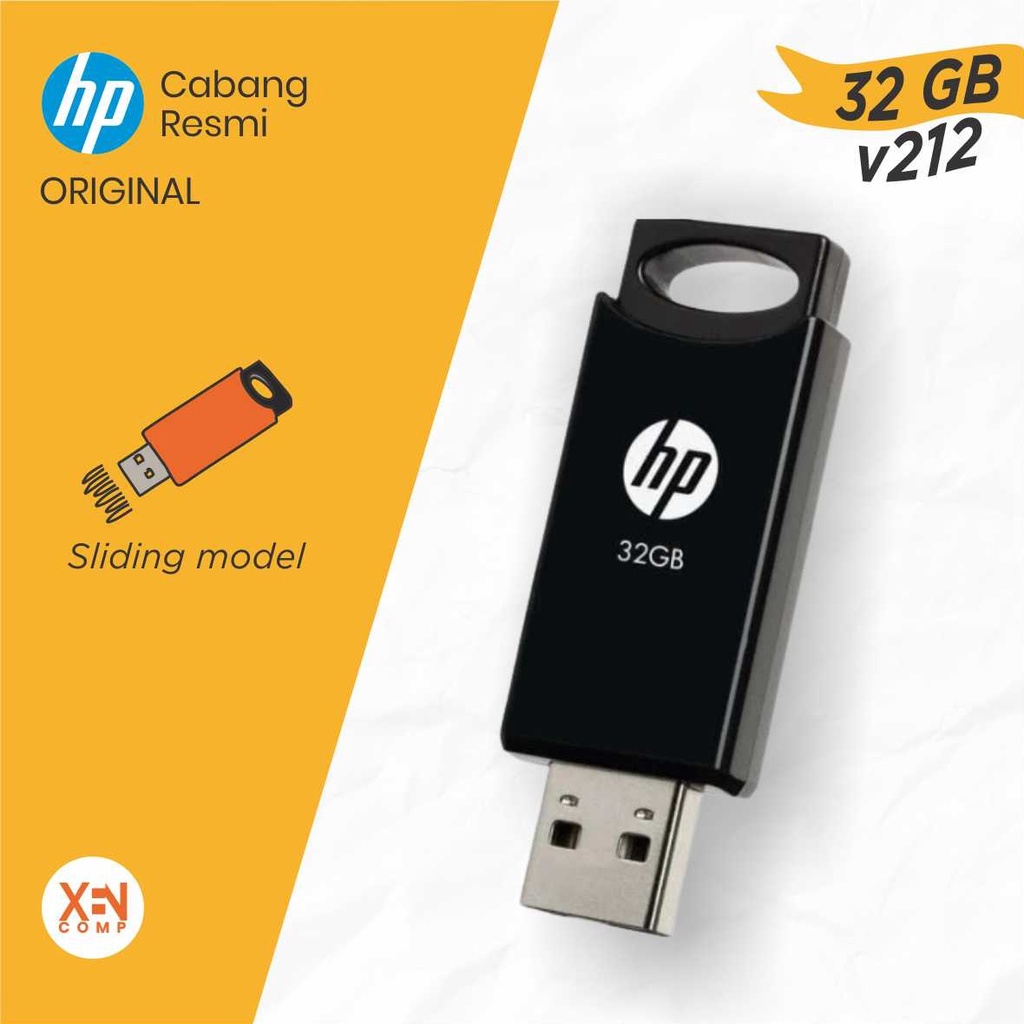 FLASHDISK HP v212 32GB USB 2.0 ORIGINAL - BLACK