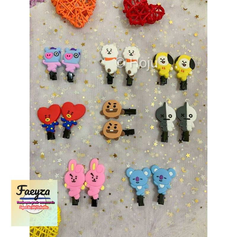 TERMURAH..!! 20 pcs jepit rambut bt21 import