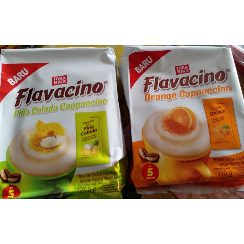 

torabika flavacino pina polada dan orange capucino
