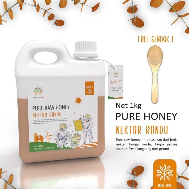 

Madu Murni Asli 1kg Tava Grade A Nektar Randu 100% Alami Pure Natural Raw Honey kesehatan