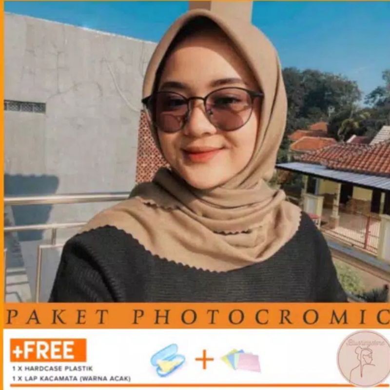 [KODE 1920] Kacamata Photocromic | Gratis Lensa Minus | Kacamata Blueray Anti Radiasi POTOCROMIC