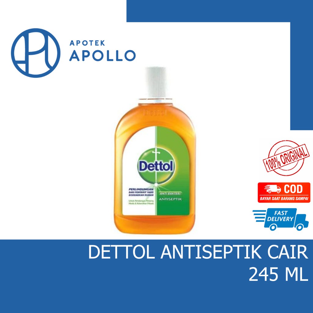 DETTOL ANTISEPTIK CAIR BERBAGAI UKURAN 45ML 95ML 245ML