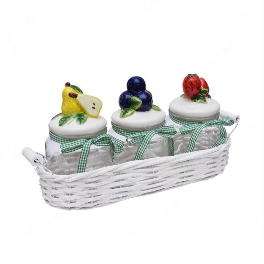 Informa Appetite Zion Set Toples Fruit 3 Pcs dengan Keranjang