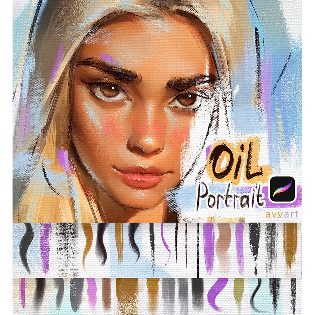 Procreate Brush - Oil Portrait Big Brushpack