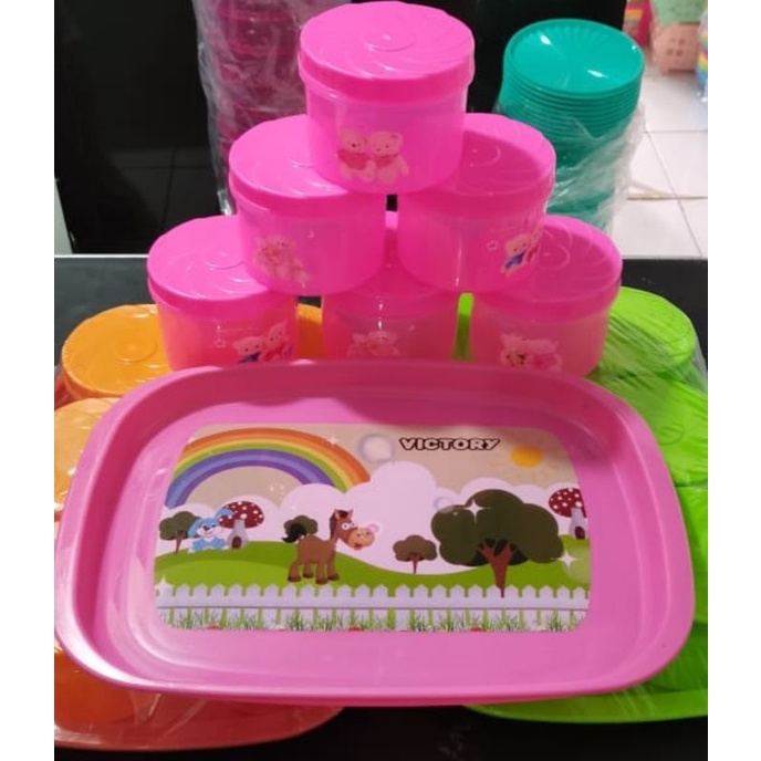 toples 6 set + nampan printing