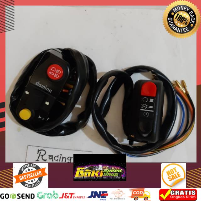 Murah Saklar set Domino kiri kanan vixion cb150 ninja150 sonic150 satriafu tiger scorpio Rxk Rxz PCX