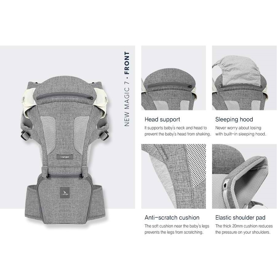 I-Angel New Magic 7 Folding Hipseat Carrier Gendongan Bayi Bisa Dilipat