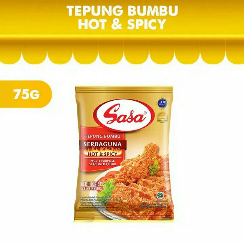 

Sasa Hot & Spicy dan Original 75gr - Tepung Bumbu Serbaguna