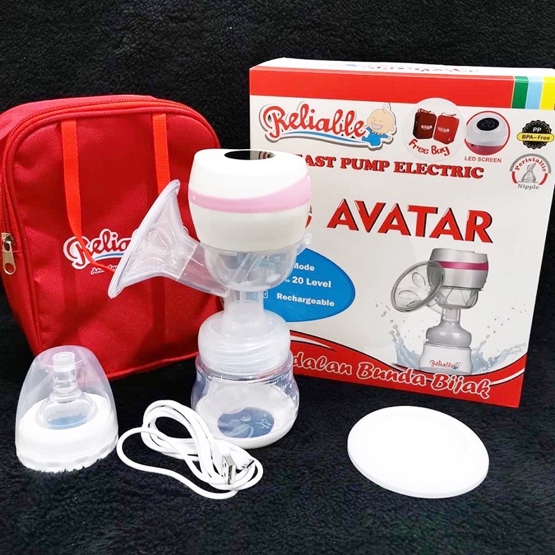 GARANSI 1 TAHUN Breastpump Pompa Asi Elektrik Avatar Reliable Rechargeable Garansi