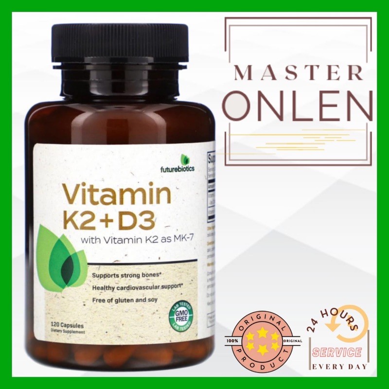 FutureBiotics Vitamin K2 + D3 5000 iu MK7 90 mcg Usa Sports SR