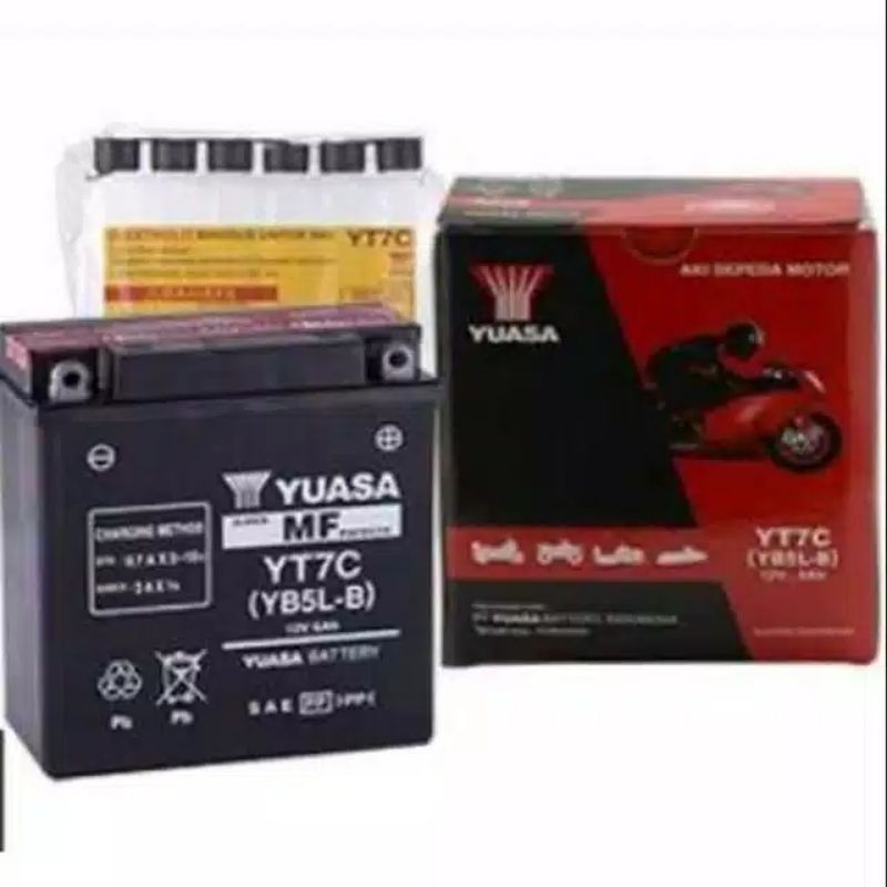 Aki kering yuasa YT7C/YB5L-B original