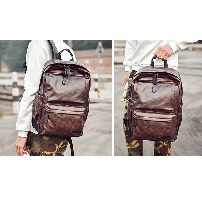 Ransel Kulit Pria MORRENO (BROWN)