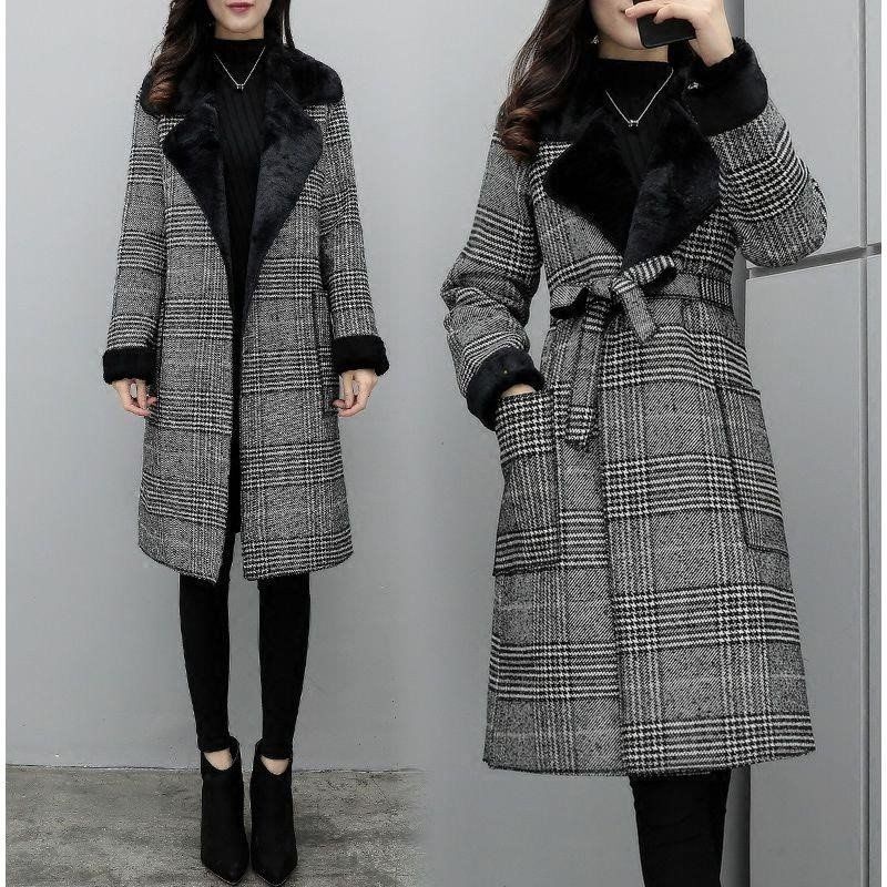 COAT FIDELA WOOL INNER FUR  WANITA WINTER MUSIM DINGIN