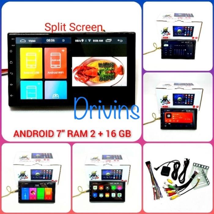 Head Unit Double Din Android 7Inch Universal Ram 2Gb Memory 16Gb