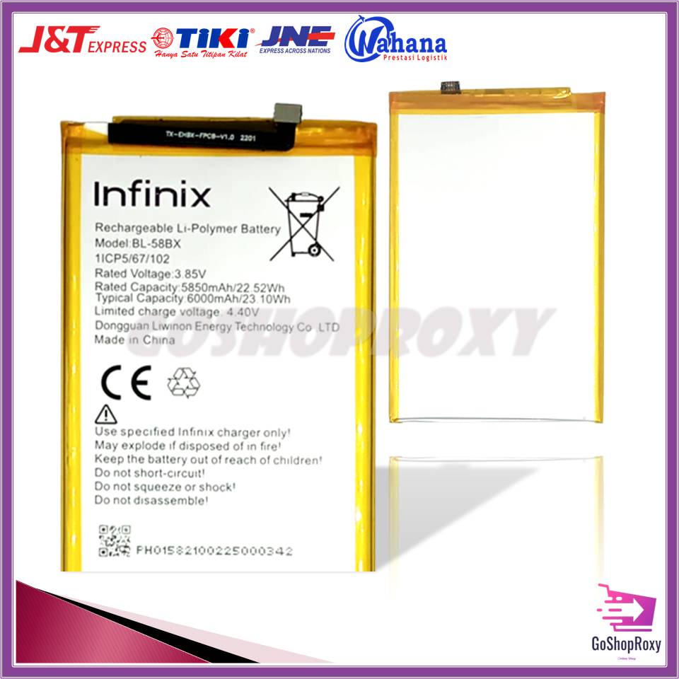 Battery Batere Batre Infinix hot 9 play BL-58BX BL58BX