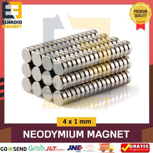 Magnet neodymium bulat 4x1mm magnet koin neodimium magnet strong magnet kuat magnet n52 magnet neody