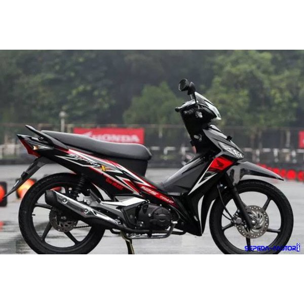 sayap tebeng kap samping Supra x 125 fi k41 hitam set kanan kiri non original