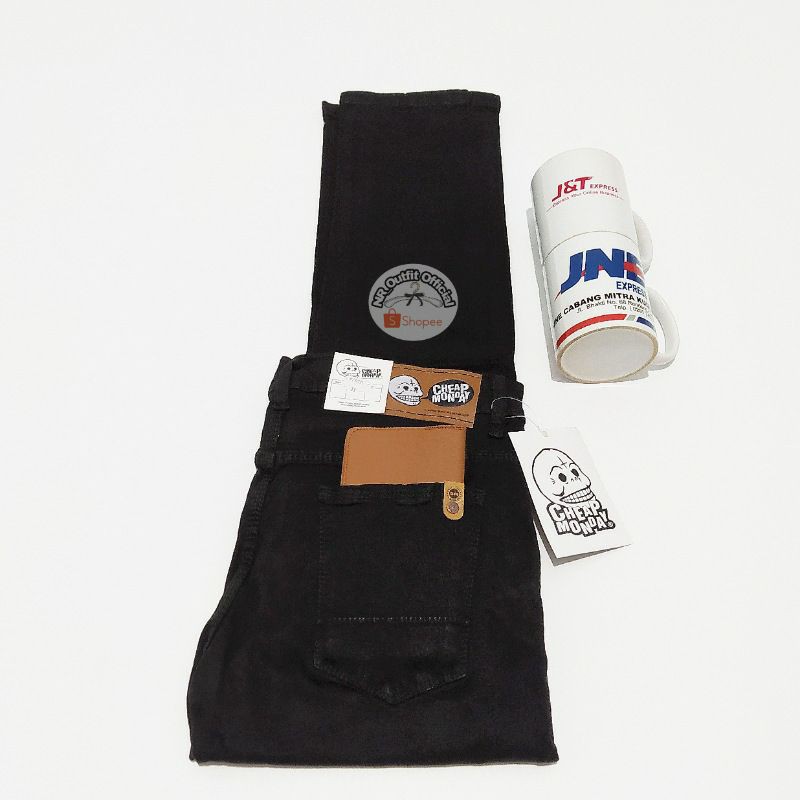 Celana Jeans Panjang Pria Hitam RC Slim Fit Skinny Stretch Cowok 27-38 NR_Outfit Official COD