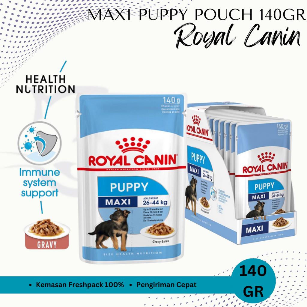 MAKANAN ANJING POUCH ROYAL CANIN SACHET MAXI PUPPY 140GR 140 GR DOG FOOD DOGFOOD