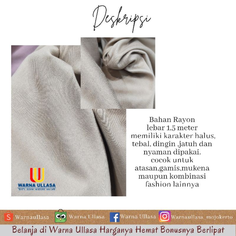 KAIN RAYON TWILL UNIQLO, RAYON TWILL, GAMIS RAYON, MIDI DRESS, GAMIS KATUN, GAMIS RAYON, RAYON POLOS