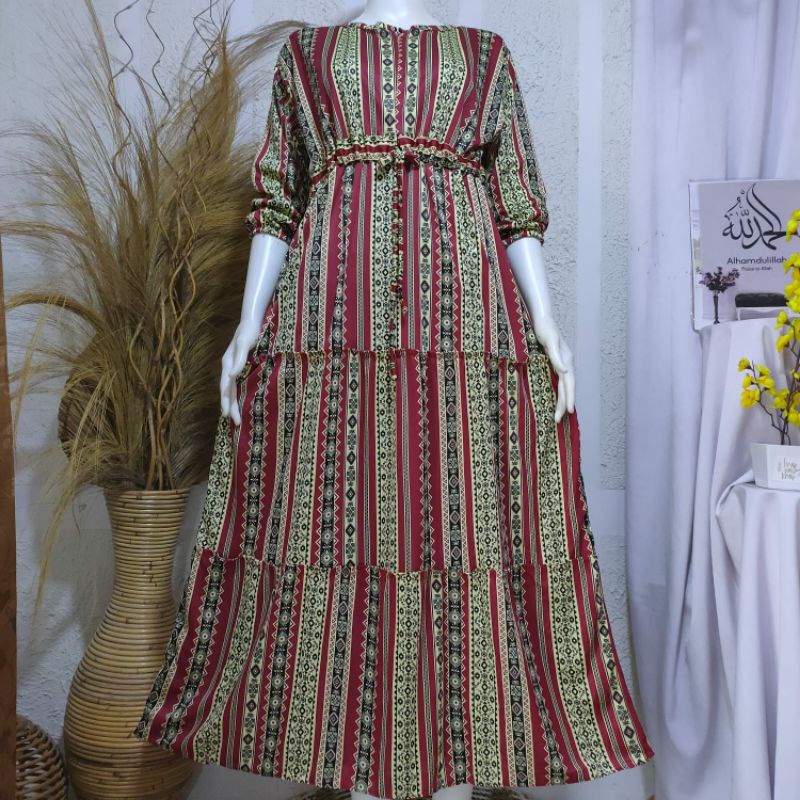 Gamis 100k dapat 3 - Hyget Soft murah