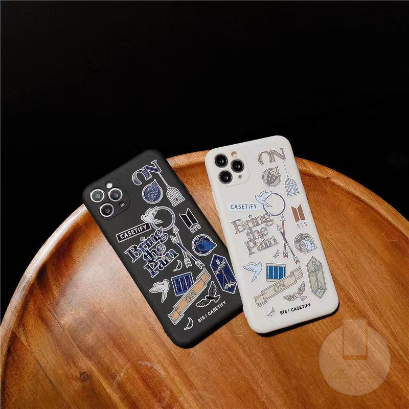 Straight Edge Soft BT21 CASETIFY Case Oppo A16 Reno 5 A54 A12 A15 Reno 5F A53 2020 A9 2020 A5 2020 A11 Reno 4F Reno 4 A12 A1K A92 A52 A72 A3s A7 A12e A5s A31 2020 A15s Reno 4 LITE A11k INS Case BTS CASETIFY Label Case-5