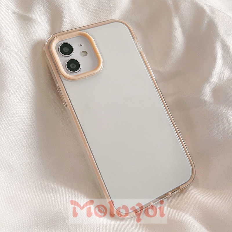 Soft Case TPU Transparan 3 in 1 Warna-Warni Untuk 11 XR 7 8 Plus XS X 12 11 13 Pro Max SE 2020