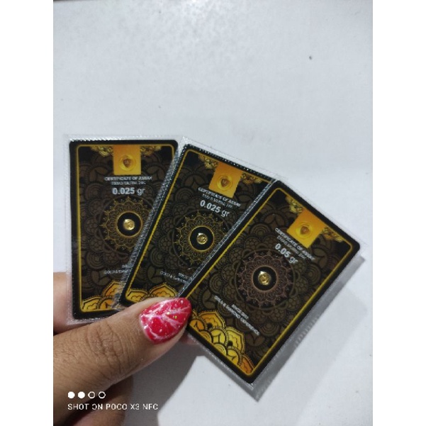 MINIGOLD BLACK SERIES-GIFT SERIES 0.025GR, 0.5GR, 0.1GR ORIGINAL BALIKPAPAN