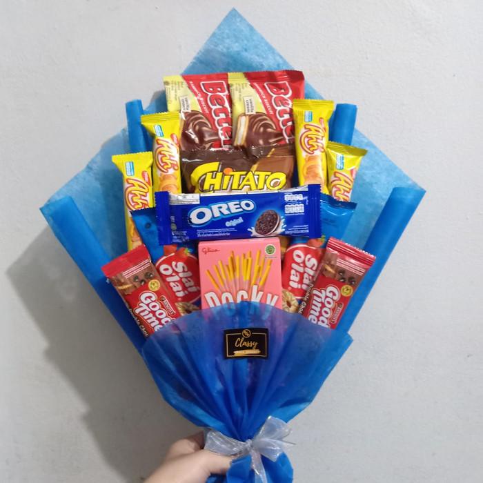 

Snack Bouquet / Bucket Buket Jajan / Hadiah Snack Ultah / Wisuda Best Seller